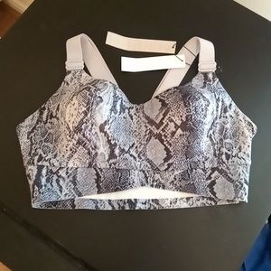 Victoria's secret on point bra blue snake skin